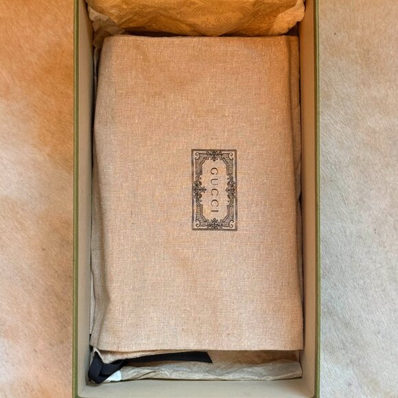 Gucci black leather horsebit lug sole loafers 37.5 - Picture 8 of 8